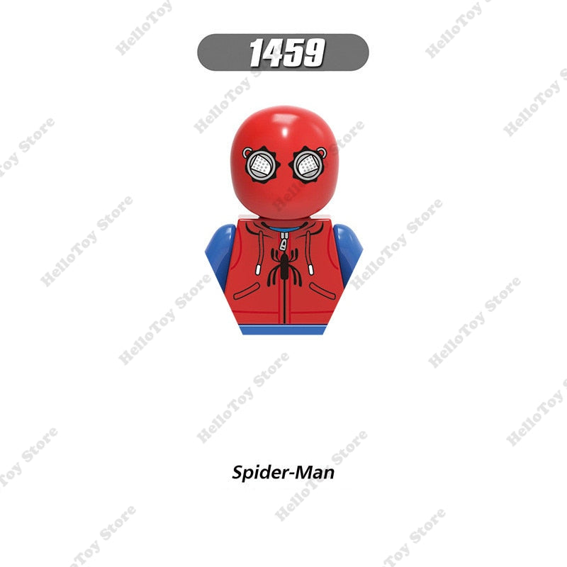 Marvel Spiderman Superheroes Spider-Man Venom Mini Action Figures Bricks Building Blocks Classic Movie Doll Model Kids Toys Gift