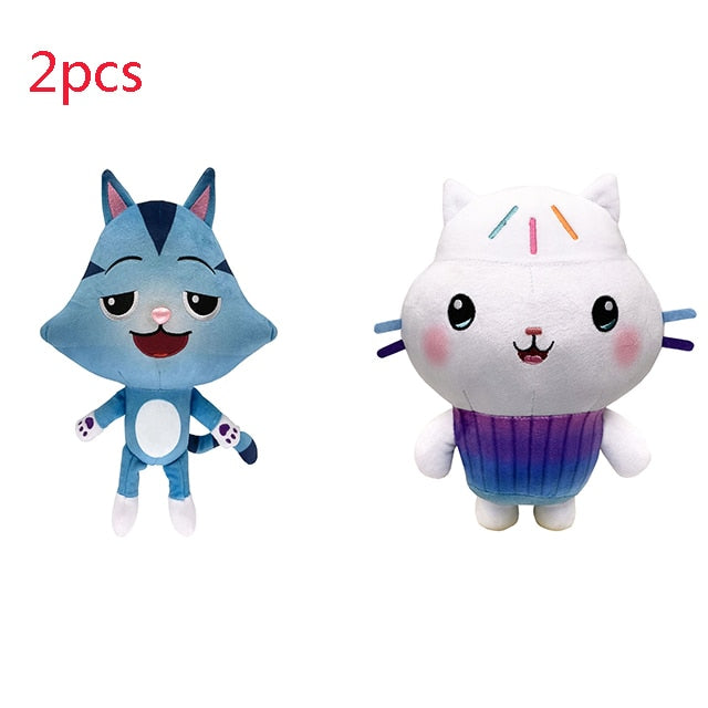 Hot 25Cm Gabby Dollhouse Plush Toy Mercat Cartoon Stuffed Animals Mermaid Cat Mermaid Plushie Dolls Kids Birthday Gifts