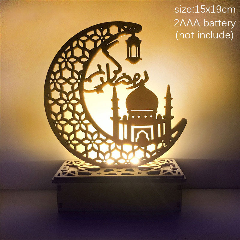 2023 Islam Muslim Ramadan Festival Portable Wind Light Ornament EID Mubarak Party Ramadan Decoration for Home Eid Al Adha Gift