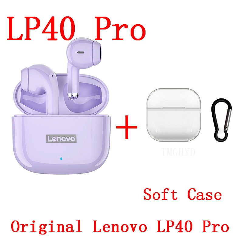 Original Lenovo LP40 Pro TWS Wireless Earphone Bluetooth 5.1 Dual Stereo Noise Reduction Bass Touch Control 250mAh New 2022