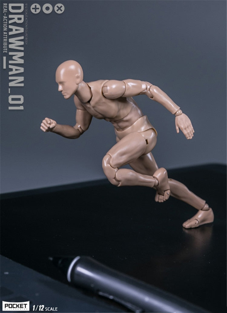 DAMTOYS DPS01 DPS02 G001 1/12 Scale Male Soldier Testman Drawman Body Model 6 Inches Action Figures Dolls For Fans Hobby Gifts