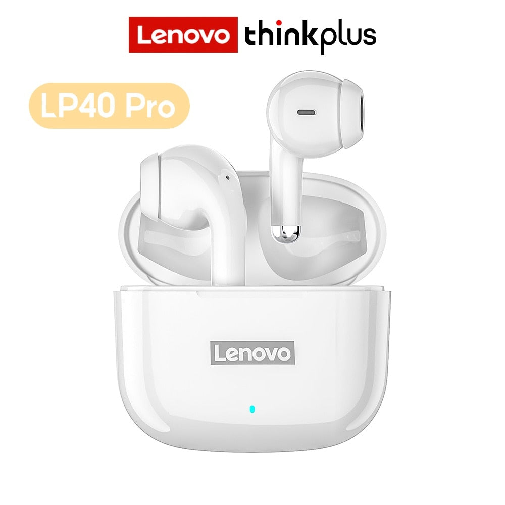 Original Lenovo LP40 Pro TWS Wireless Earphone Bluetooth 5.1 Dual Stereo Noise Reduction Bass Touch Control 250mAh New 2022