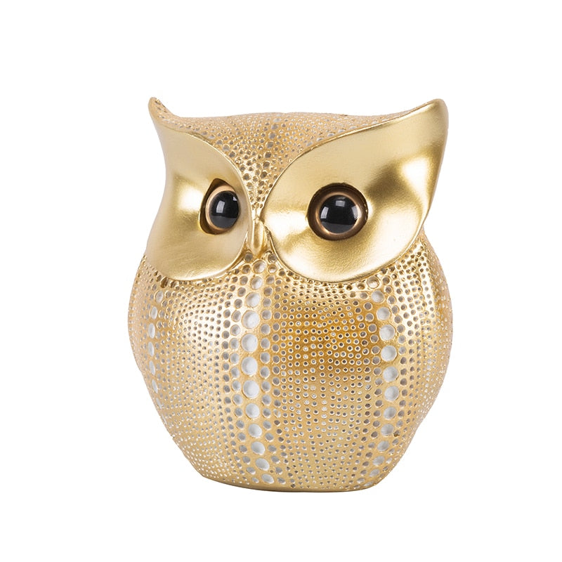 Nordic Style Owls Ornament Owl Resin Craft Bird Miniatures Figurines Decorative Figures for Home Decor Office Decoration