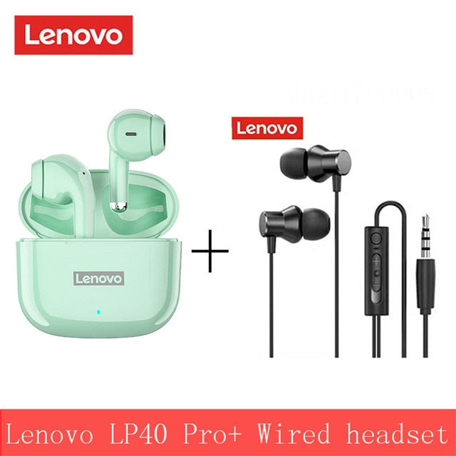 Original Lenovo LP40 Pro TWS Wireless Earphone Bluetooth 5.1 Dual Stereo Noise Reduction Bass Touch Control 250mAh New 2022