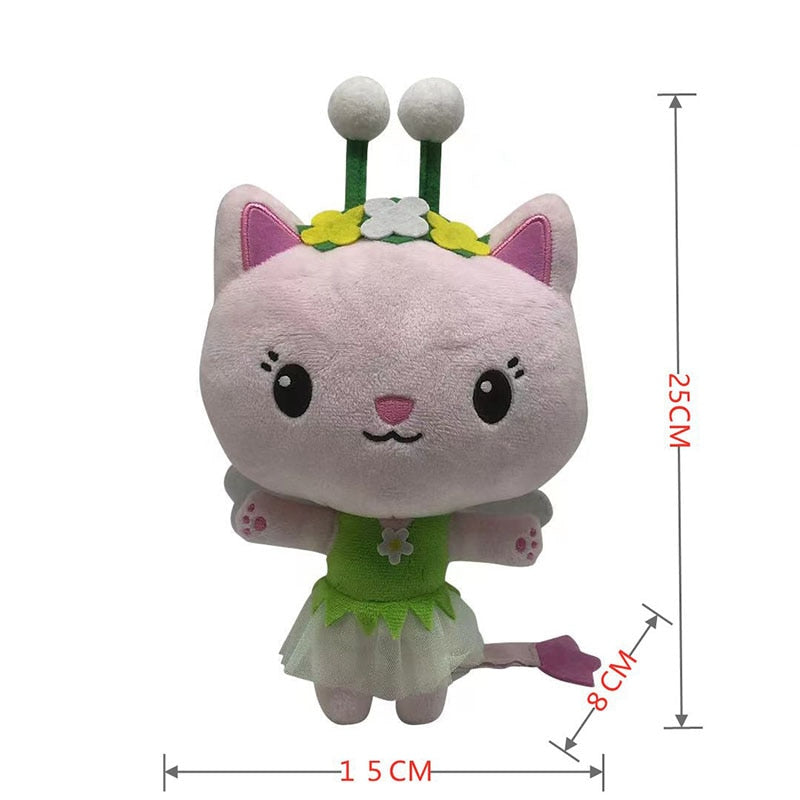 Hot 25Cm Gabby Dollhouse Plush Toy Mercat Cartoon Stuffed Animals Mermaid Cat Mermaid Plushie Dolls Kids Birthday Gifts