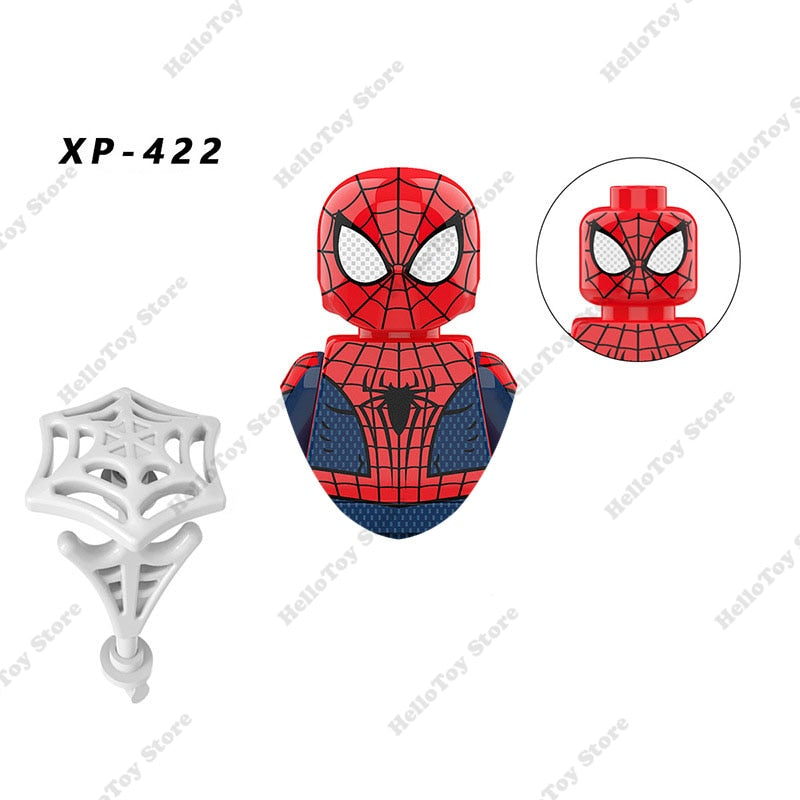 Marvel Spiderman Superheroes Spider-Man Venom Mini Action Figures Bricks Building Blocks Classic Movie Doll Model Kids Toys Gift