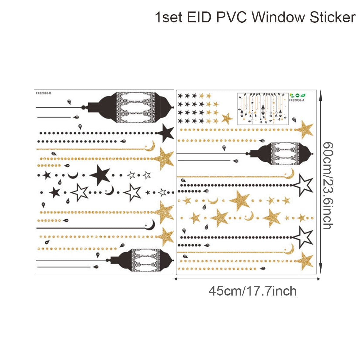 Eid Mubarak Decor Window Sticker Kareem Ramadan Decoration For Home Islamic Muslim Party Decor Mubarak Ramadan Wall Sticker Gift