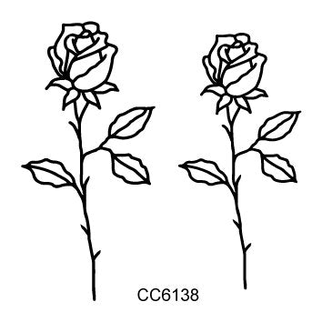 Rocooart Hot sale Black White Style Tattoo Sticker Tree Flower Leaf  Temporary Tattoo Sticker Rose Body Art Tatouage Fake Tatoo