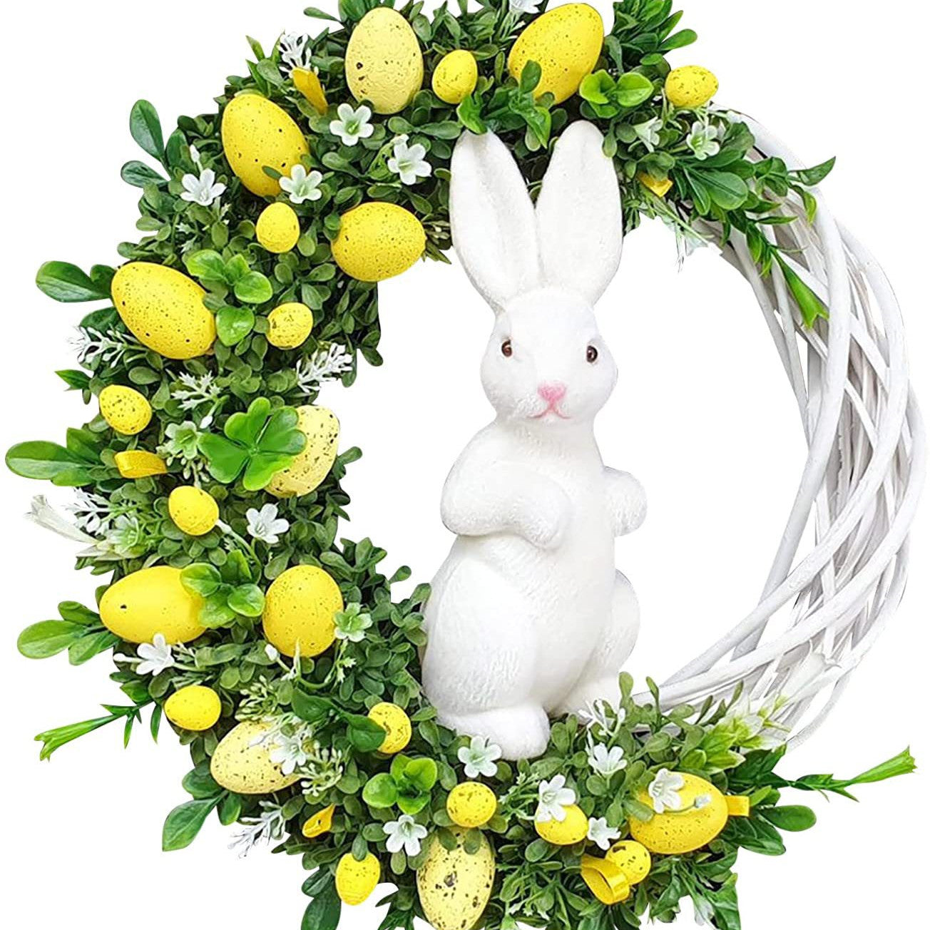 Family Easter Bunny Wreath Decoration Props