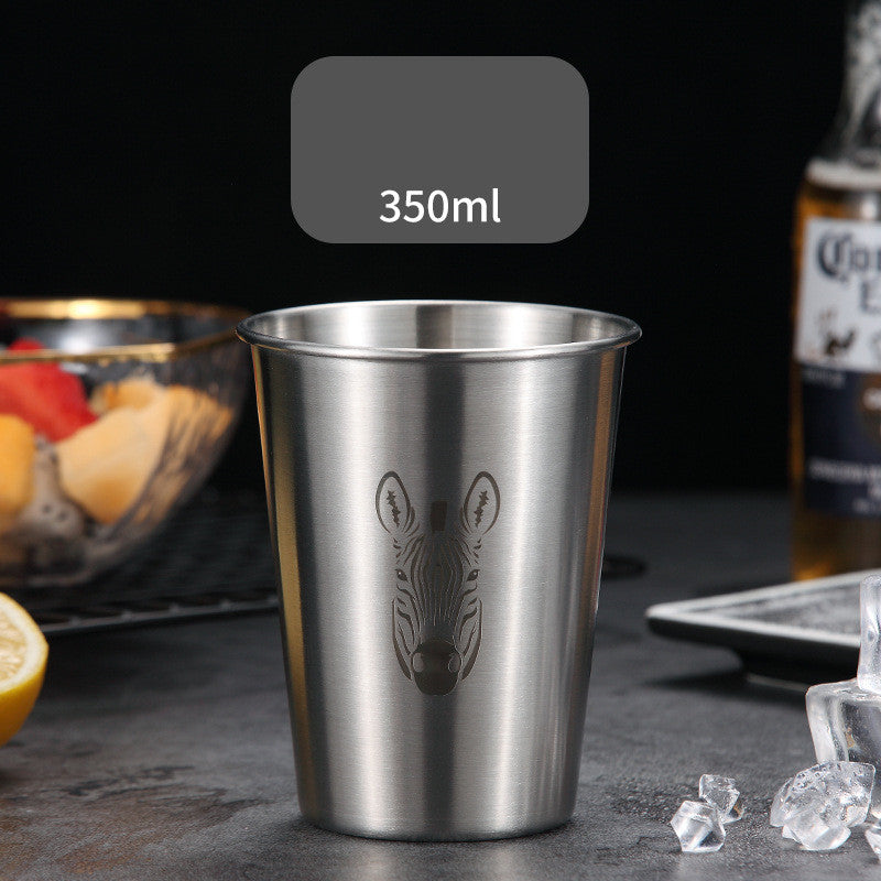 304 Stainless Steel Drop-proof Household Beer Mug