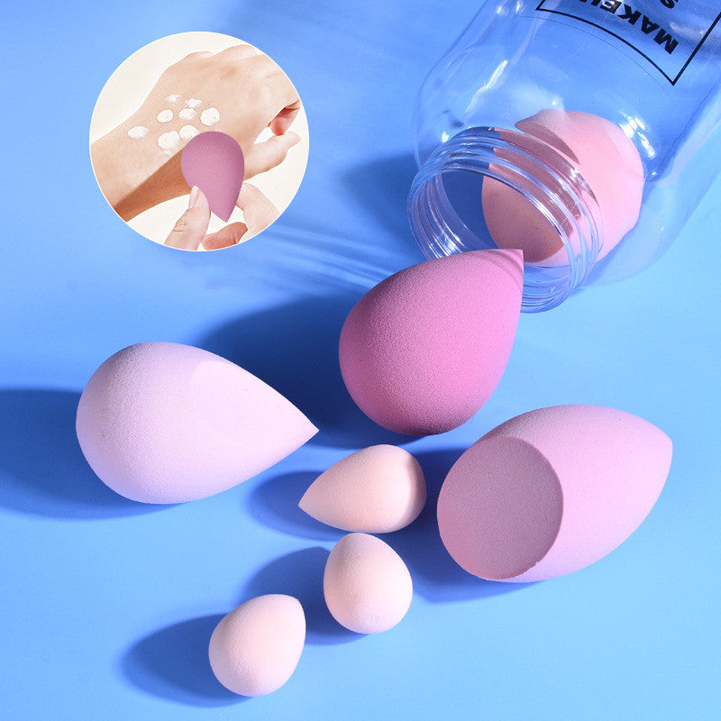 Drift Bottle Boxed Beauty Egg 7 Cans Of Powder Free Water Soft Makeup Sponge Powder Puff