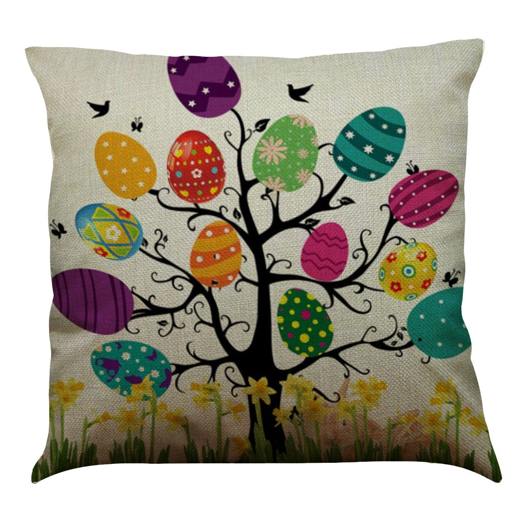 Easter Bunny Cotton And Linen Pillowcase