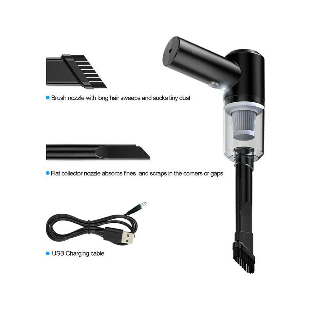 120W 5500Pa Cordless Handheld Vacuum Cleaner Rechargeable Car Auto Home Duster Cordless Car Vacuum Cleaner Handheld Home Rechargeable Wet Dry Duster Portable