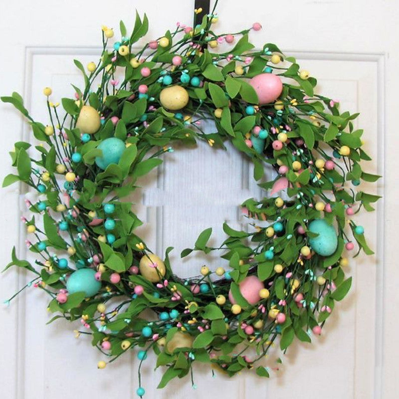 Home Fashion Easter Wreath Decorative Hanging Ornament