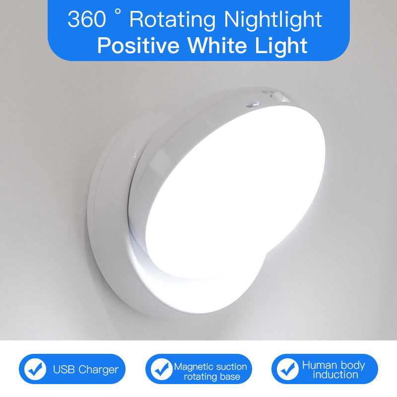 Rotating Human Body Sensor Light Corridor Garage Light Wardrobe Light Motion Sensor Night Light